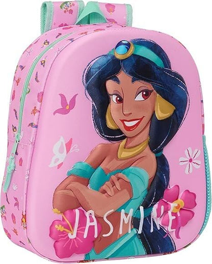 Sac à dos 3D Disney Aladdin Jasmine 33 cm, vue 3
