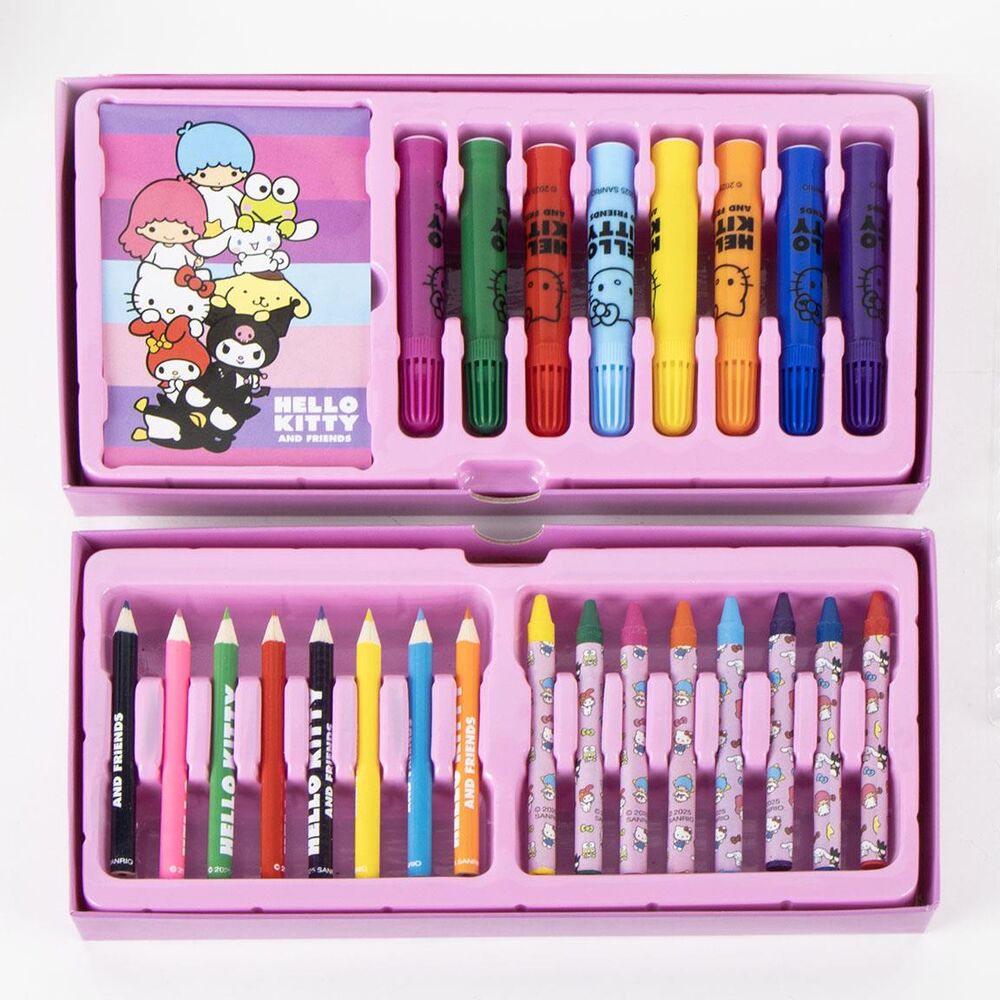 Set de papeterie Hello Kitty colouring case, vue 5