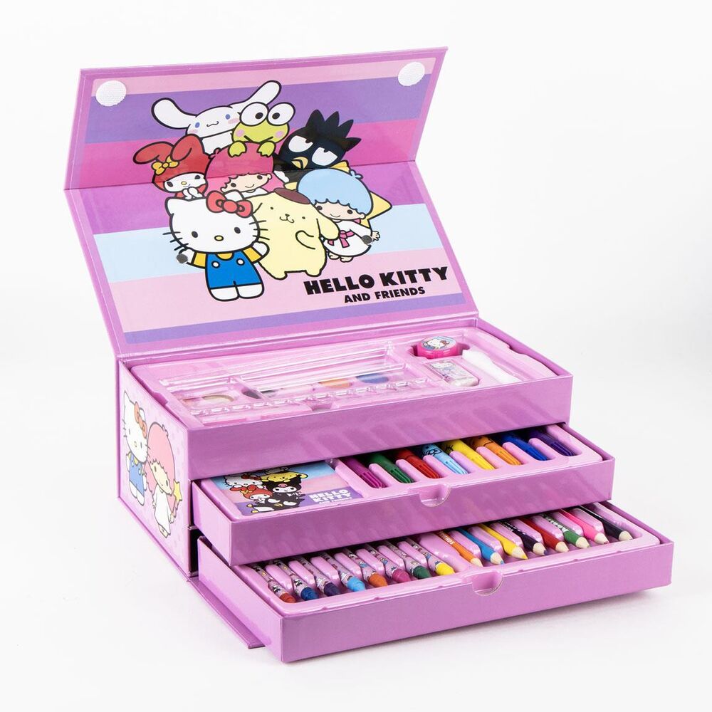 Set de papeterie Hello Kitty colouring case, vue 2