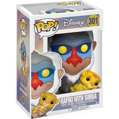 Figurine Funko POP! Disney El Rey Leon Rafiki con Simba, vue 3