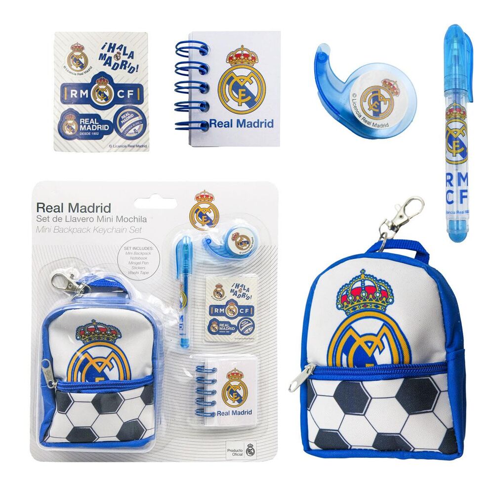 Set de papeterie Real Madrid mini backpack, vue 3