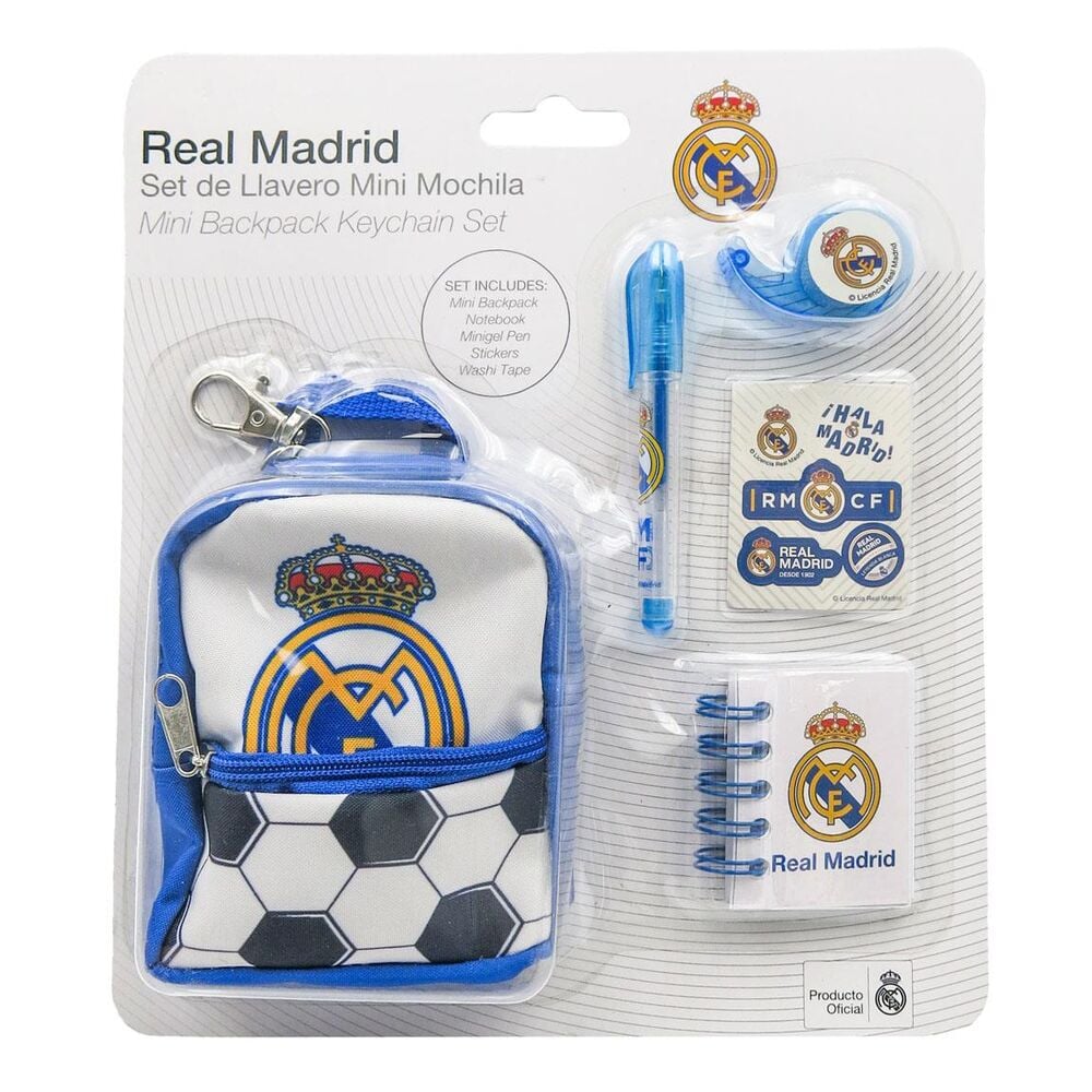 Set de papeterie Real Madrid mini backpack