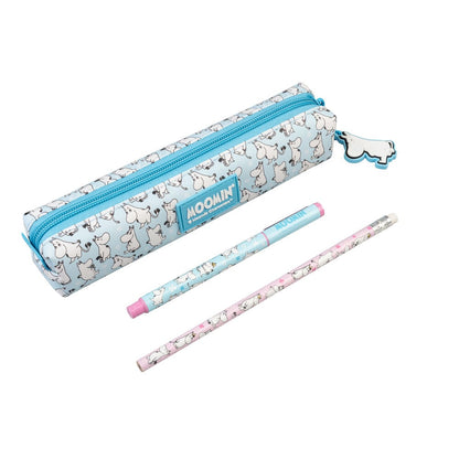 Set de papeterie Moomin pencil case + pen + pencil
