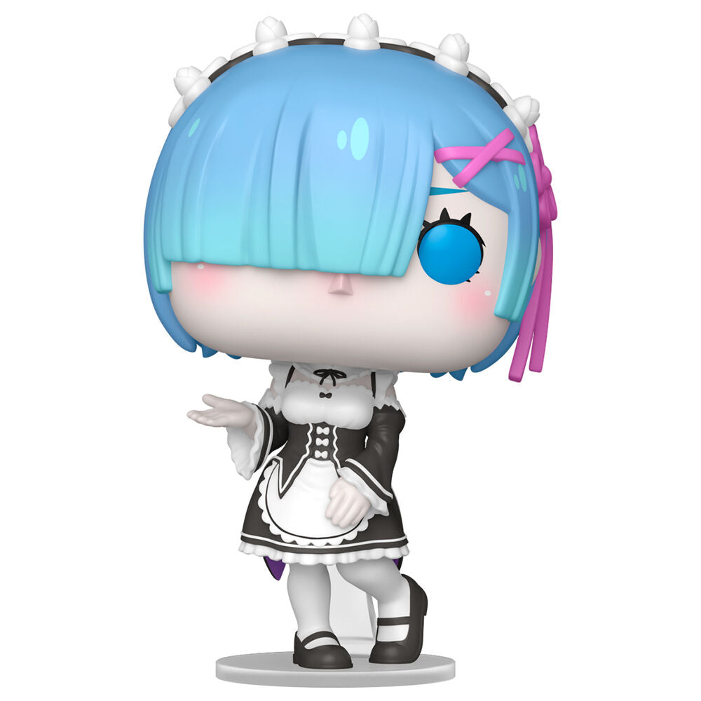Figurine Funko POP! Re:Zero Starting Life in Another World Rem 5 + 1 Chase, vue 2