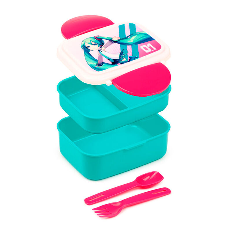 Sac à goûter Hatsune Miku + cutlery, vue 2