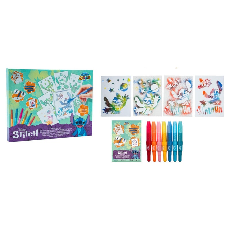 Coloriage Disney Stitch Spray pen, vue 2