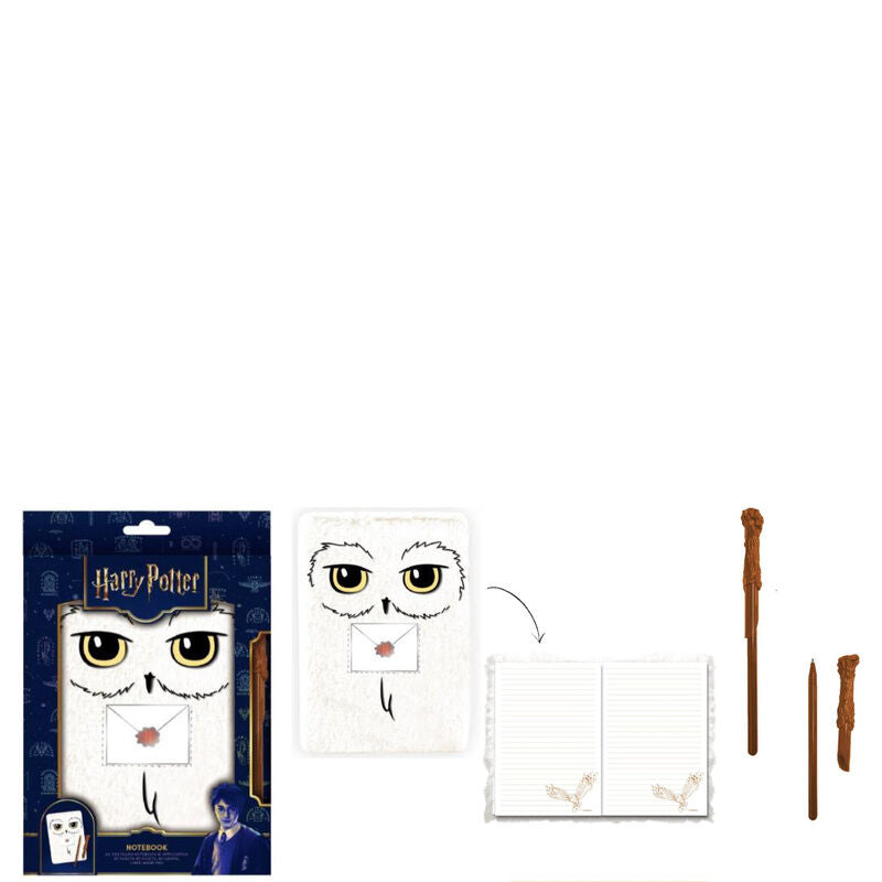 Cahier Harry Potter Hedwig + pen, vue 3