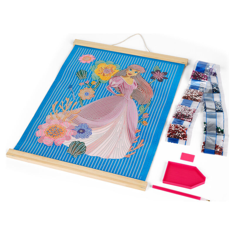 Coloriage Disney Princess Wooden frame avec, vue 2