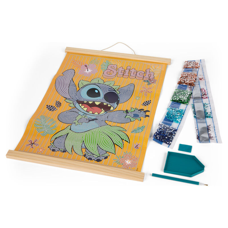 Coloriage Disney Stitch Wooden frame avec, vue 2