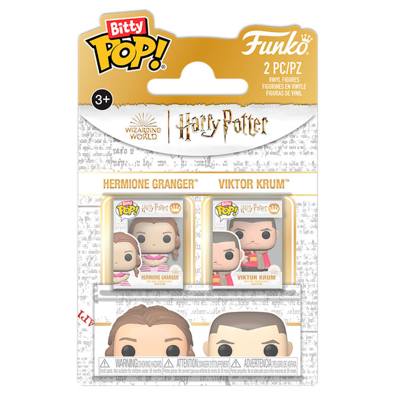 Figurine Funko POP! Blister 2 Bitty POP! Harry Potter Hermione & Krum, vue 3
