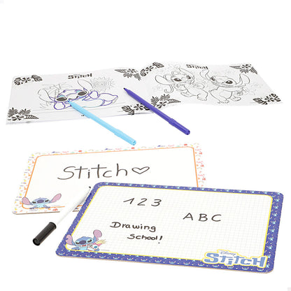 Coloriage Disney Stitch drawing school, vue 2