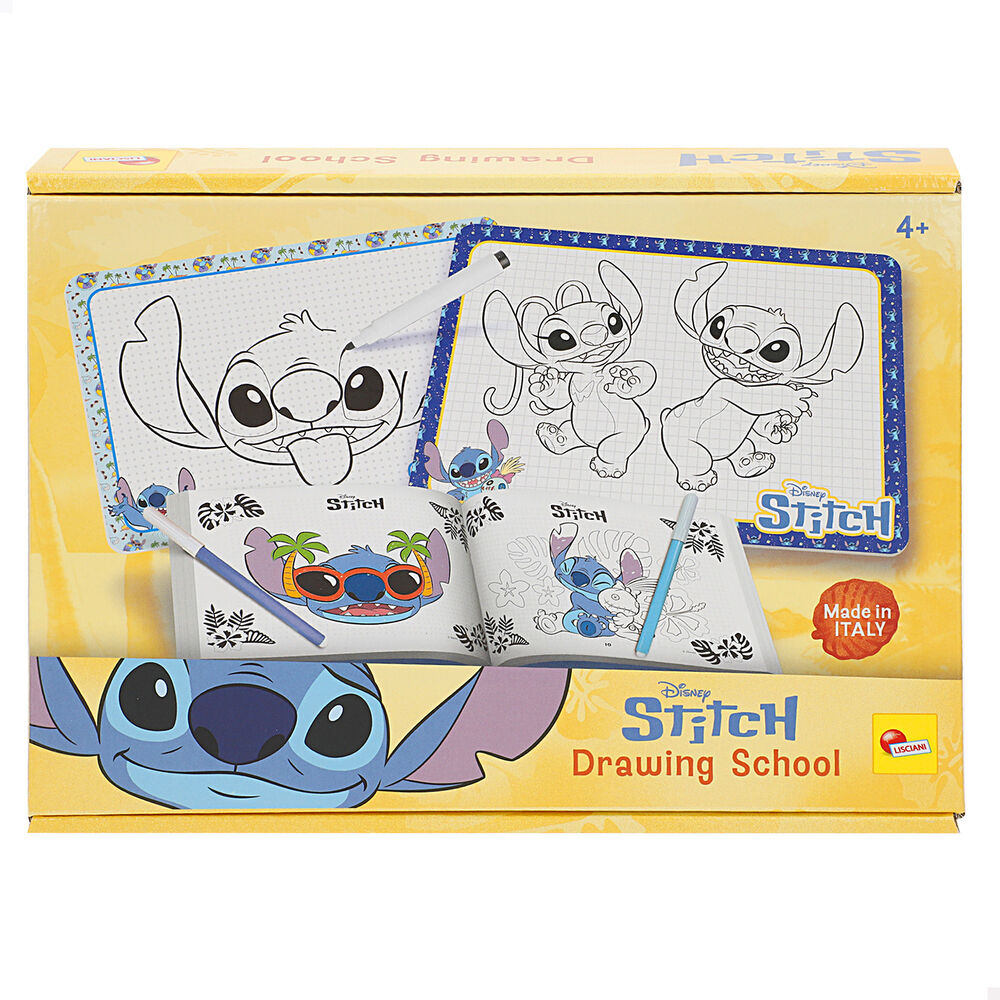 Coloriage Disney Stitch drawing school