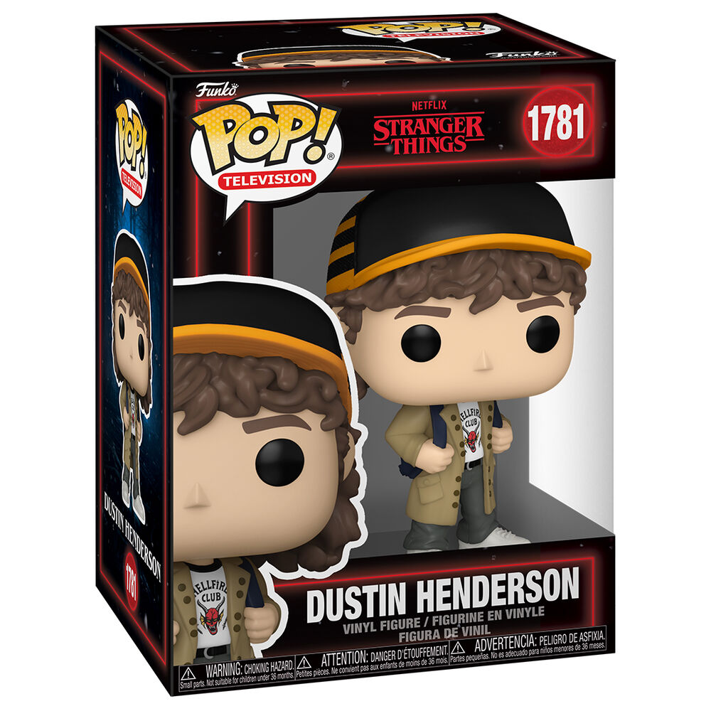 Figurine Funko POP! Stranger Things 5 Dustin Henderson, vue 2
