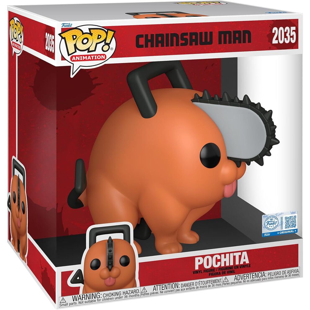 Figurine Funko POP! Jumbo Chainsaw Man Pochita 25cm, vue 2