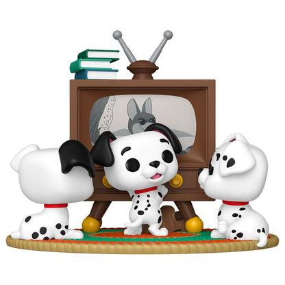 Figurine Funko POP! Moment Disney 101 Dalmatas Rolly Patch & Lucky with TV