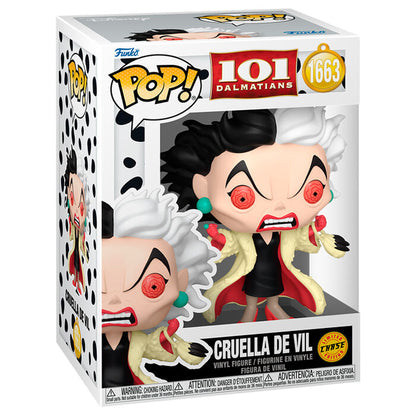 Figurine Funko POP! Disney 101 Dalmatas Cruella de Vil 5 + 1 Chase, vue 4
