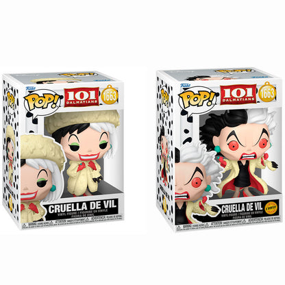 Figurine Funko POP! Disney 101 Dalmatas Cruella de Vil 5 + 1 Chase