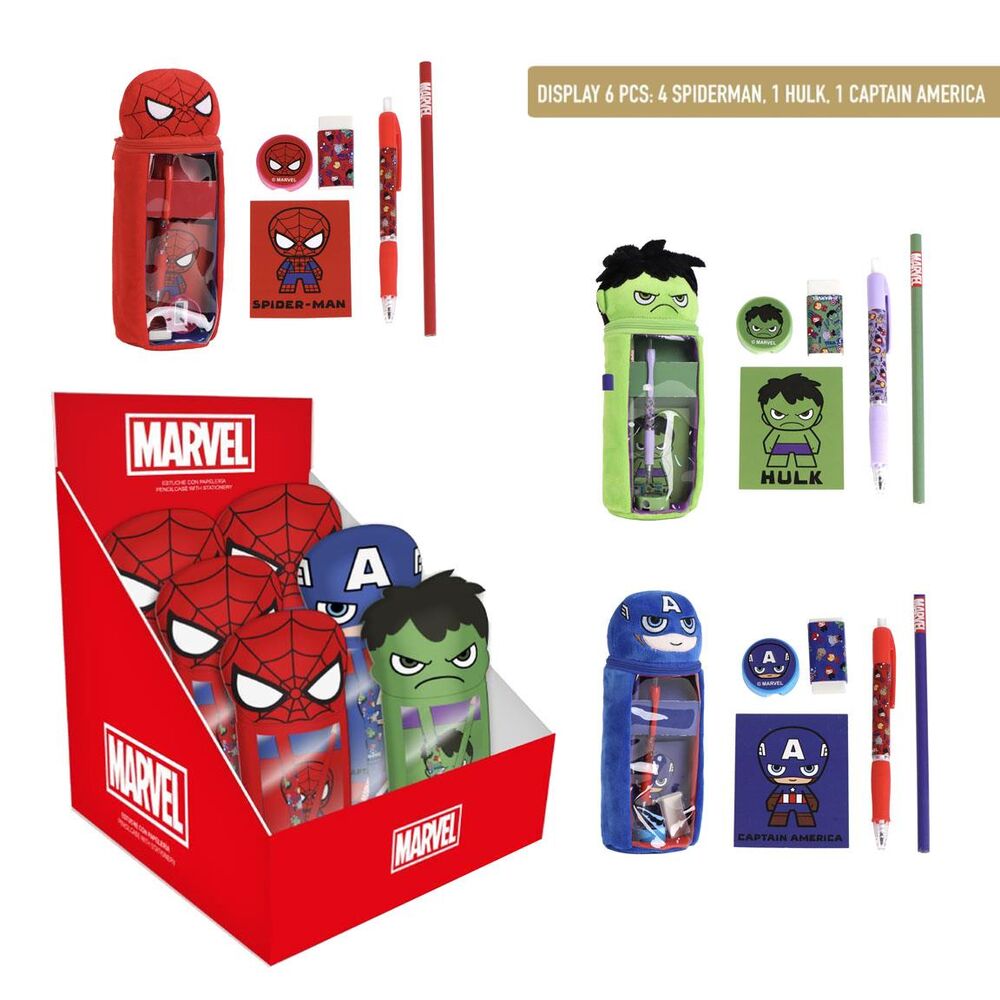 Trousse Marvel Avengers assorti peluche
