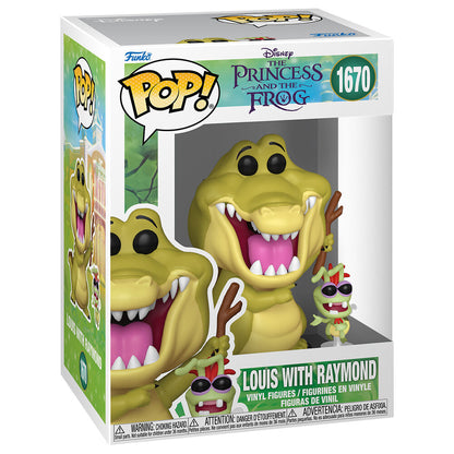 Figurine Funko POP! Disney Tiana y el Sapo Louis with Raymond, vue 2