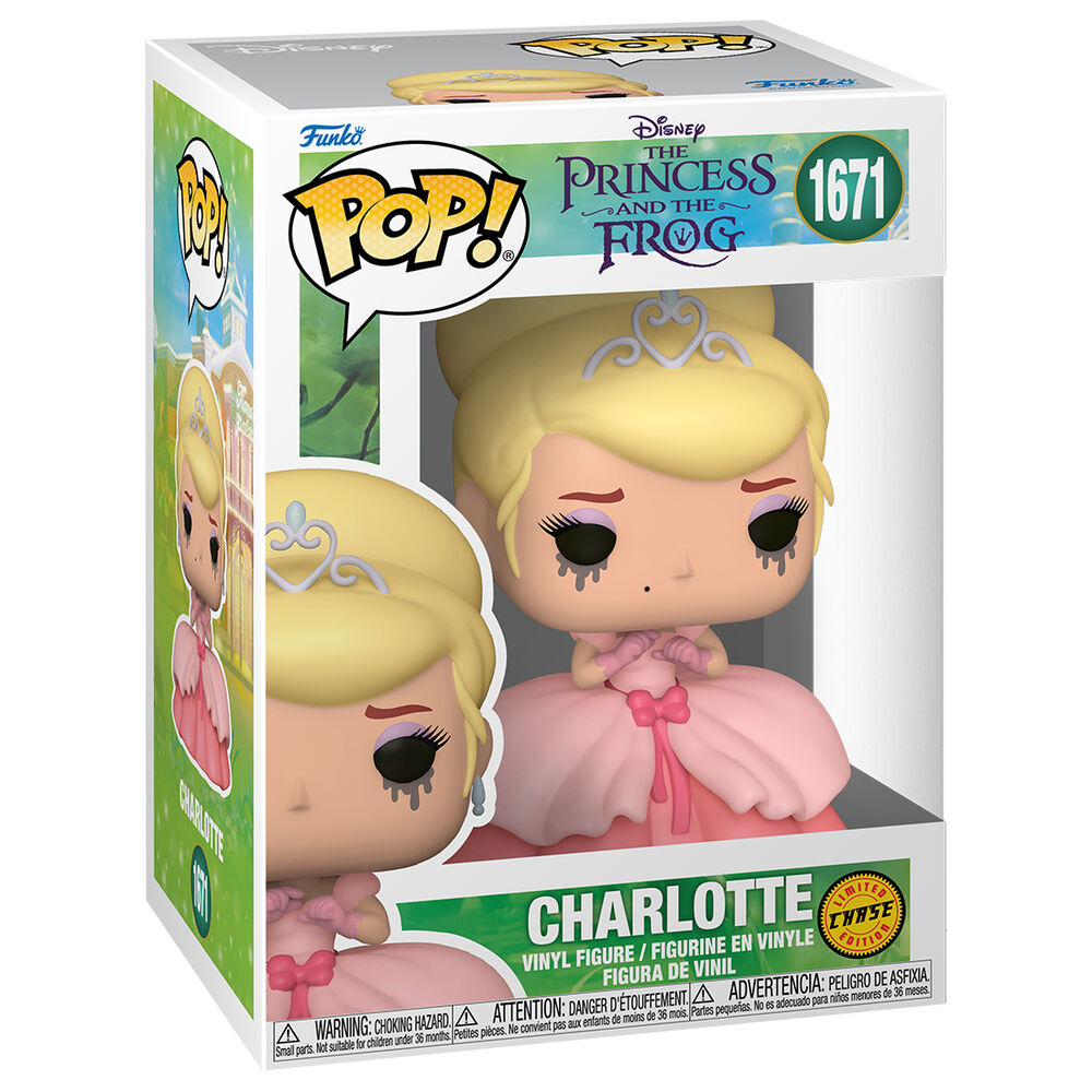 Figurine Funko POP! Disney Tiana y el Sapo Charlotte 5 + 1 Chase, vue 3