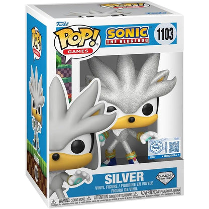 Figurine Funko POP! Sonic The Hedgehog Silver Exclusive, vue 2