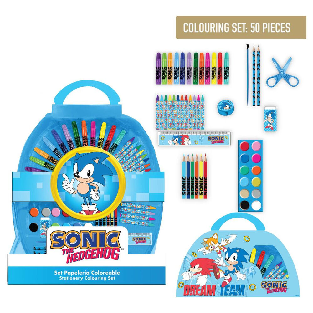 Coloriage Sonic the Hedgehog stationery