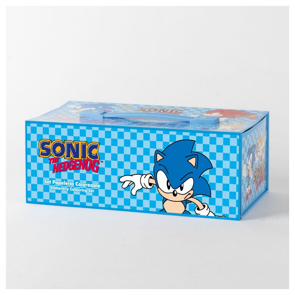 Coloriage Sonic the Hedgehog stationery case, vue 5
