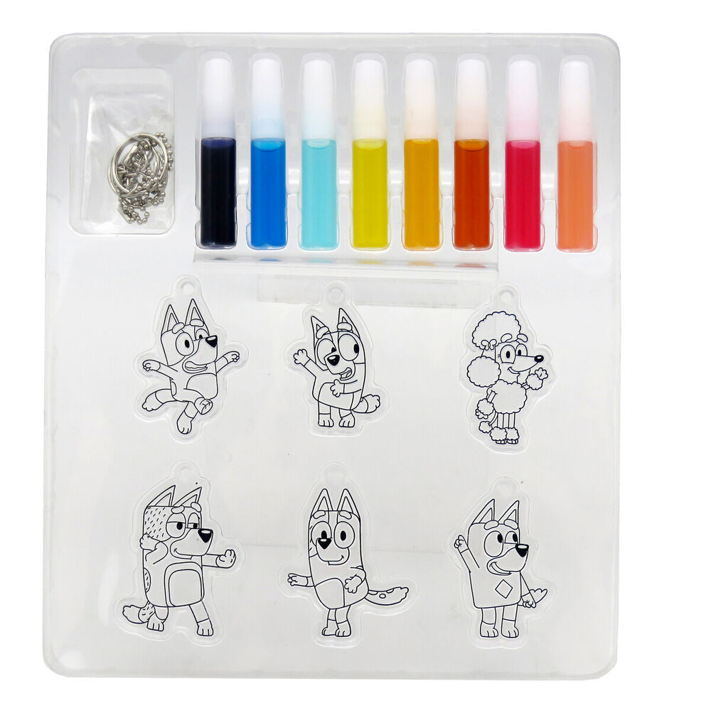 Coloriage Bluey decorative hangers