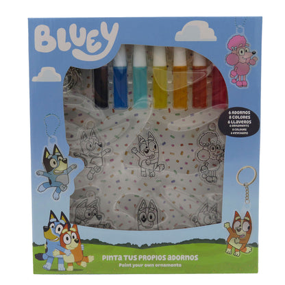 Coloriage Bluey decorative hangers, vue 2