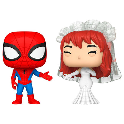 Figurine Funko POP! Blister 2 figuras POP Marvel Spider Man and MJ