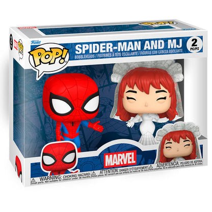 Figurine Funko POP! Blister 2 figuras POP Marvel Spider Man and MJ, vue 2