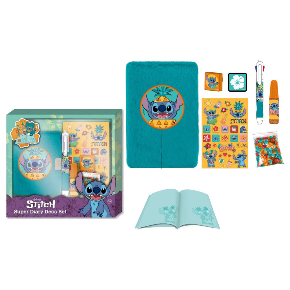 Coloriage Disney Stitch Diary Deco set, vue 4