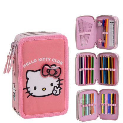 Trousse garnie triple Hello Kitty