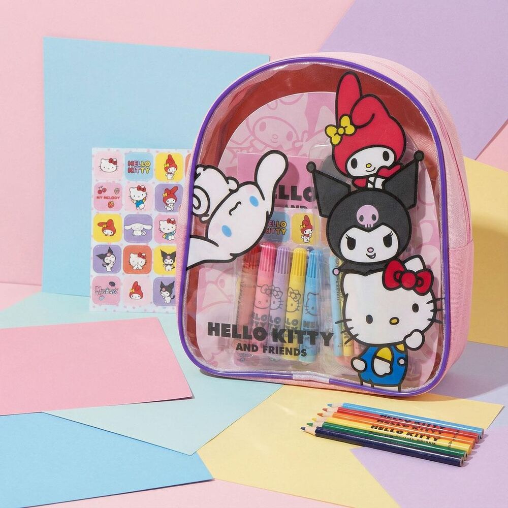 Set de papeterie Hello Kitty and Friends backpack, vue 3