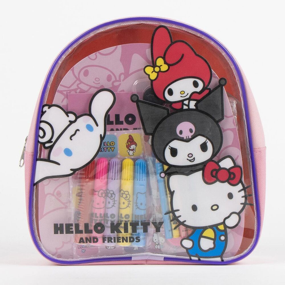 Set de papeterie Hello Kitty and Friends backpack, vue 2