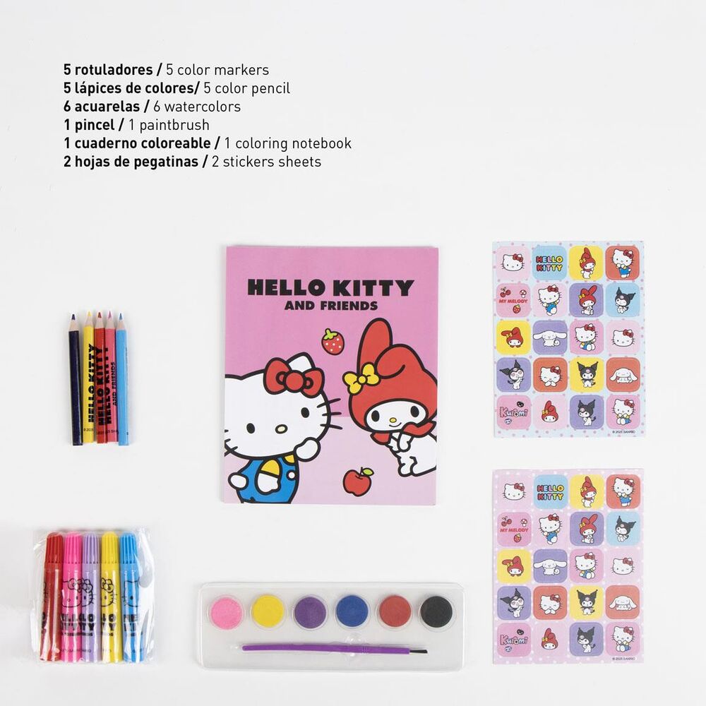 Set de papeterie Hello Kitty and Friends backpack, vue 6
