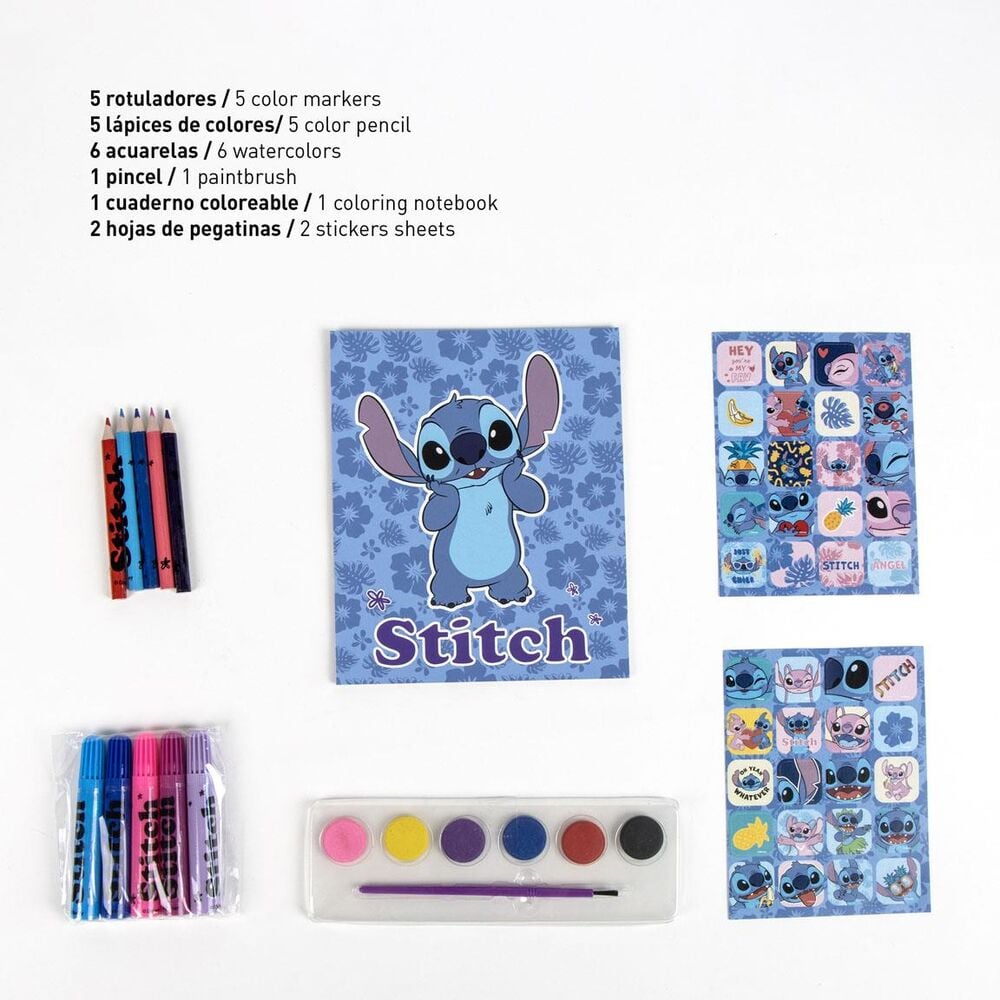 Set de papeterie Disney Stitch backpack, vue 3