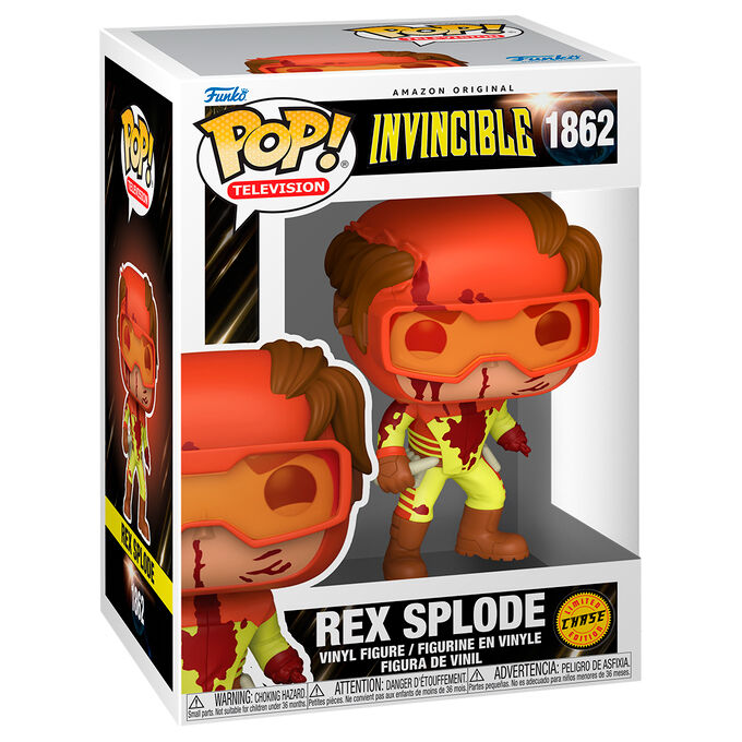 Figurine Funko POP! Invincible Rex Splode 5 + 1 Chase, vue 4