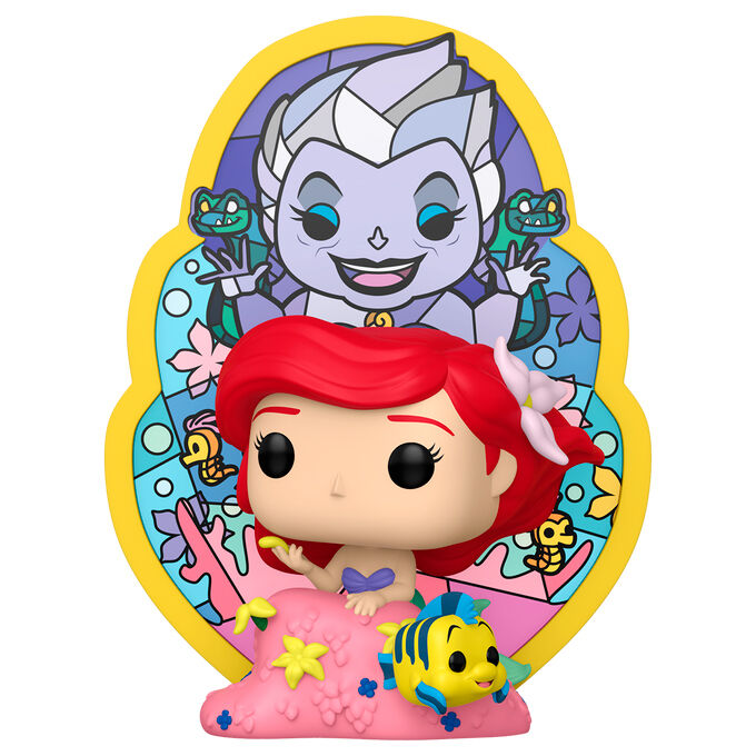 Figurine Funko POP! Deluxe Disney La Sirenita Ariel Ursula Stained Glass, vue 2