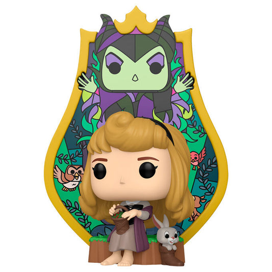 Figurine Funko POP! Deluxe Disney La Bella Durmiente Aurora Maleficent Stained Glass