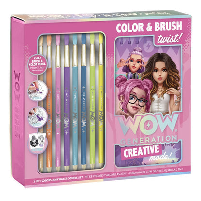 Coloriage Wow Generation colors and watercolors set