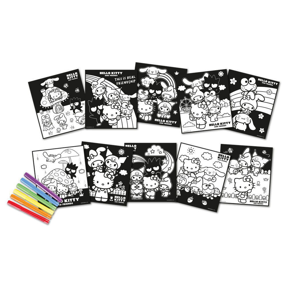 Cahier Hello Kitty and Friends + markers, vue 2