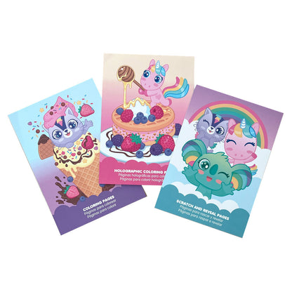 Coloriage Sweet Dreams & Friends Activity case avec stickers, vue 3