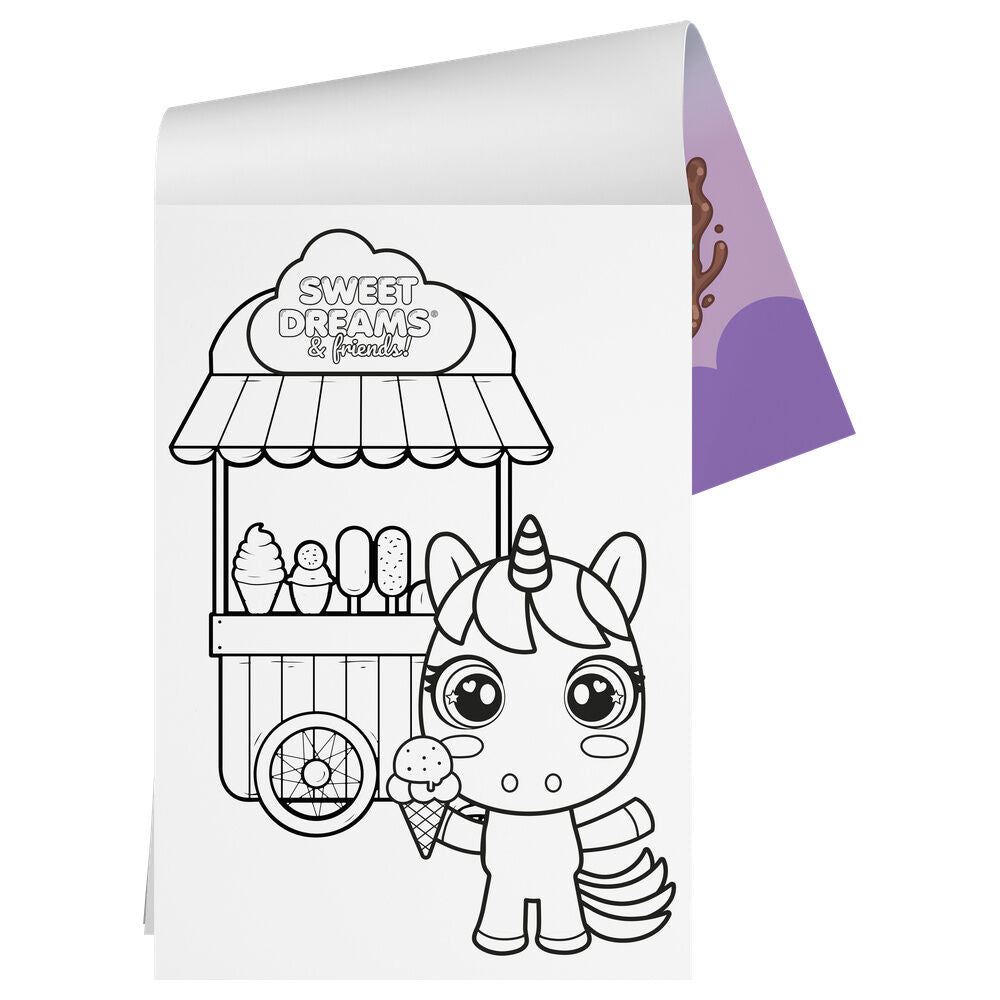 Coloriage Sweet Dreams & Friends Activity case avec stickers, vue 4