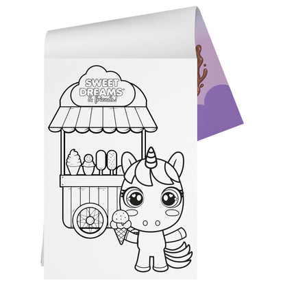Coloriage Sweet Dreams & Friends Activity case avec stickers, vue 4