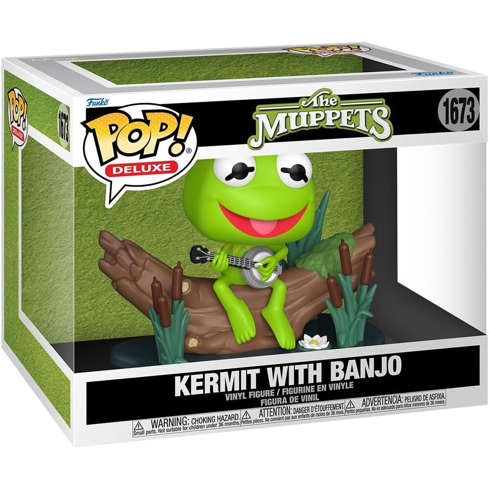 Figurine Funko POP! Deluxe Los Teleñecos Kermit with Banjo, vue 2