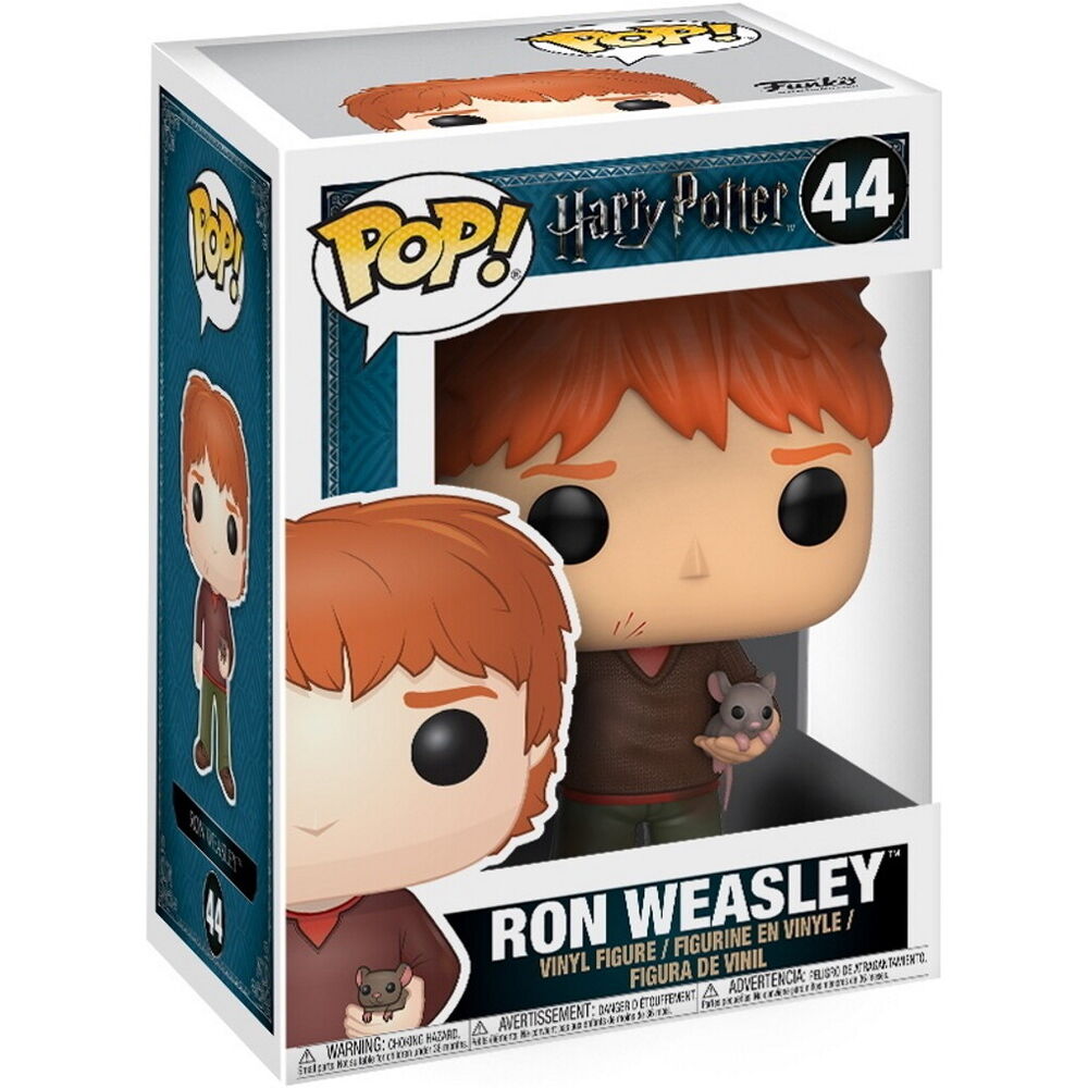 Figurine Funko POP! Harry Potter Ron Weasley with Scabbers, vue 2