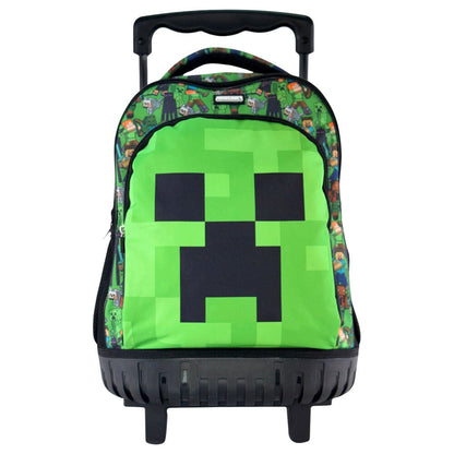 Cartable à roulettes Minecraft Face 44 cm, vue 2
