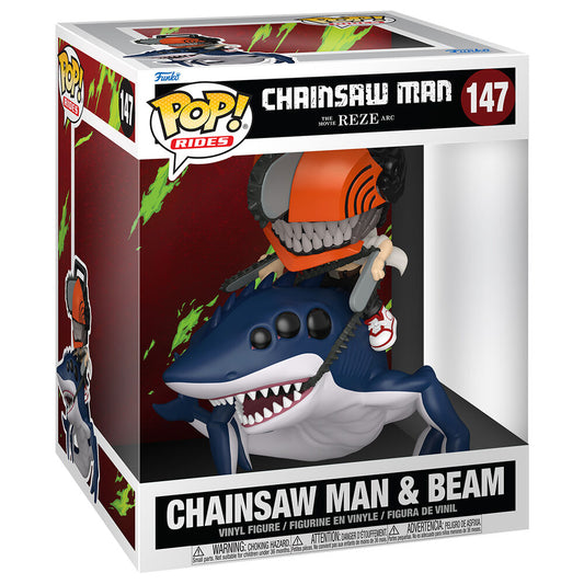 Figurine Funko POP! Rides Deluxe Chainsaw Man El Arco de Reze Chainsaw Man & Beam