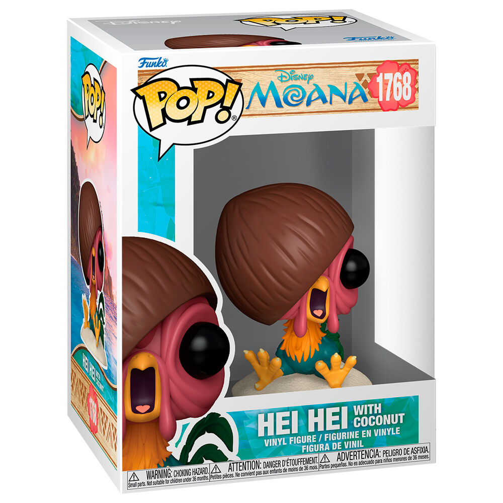 Figurine Funko POP! Disney Vaiana Moana 3 Hei Hei with Coconut, vue 2
